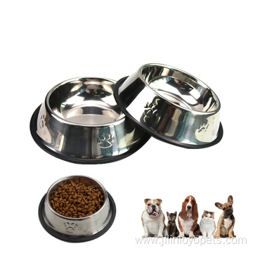 Stainless steel dog bowl non slip mat
